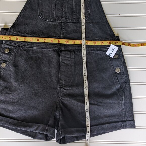 Old Navy Slouchy Straight Non-Stretch Jean Short Overalls - Picture 14 of 16